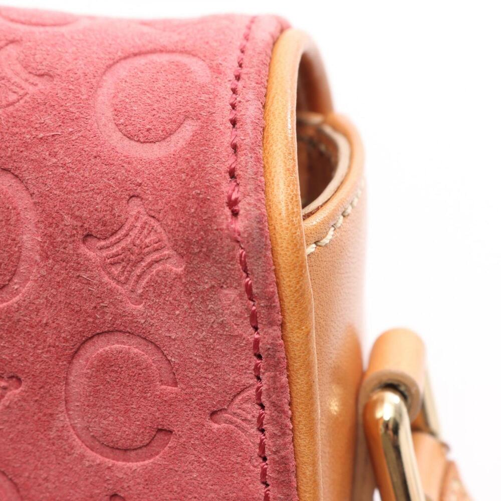 Celine C Macadam Shoulder Bag/Handbag, Suede Leather, Women's, Pink/Beige - Picture 10 of 10
